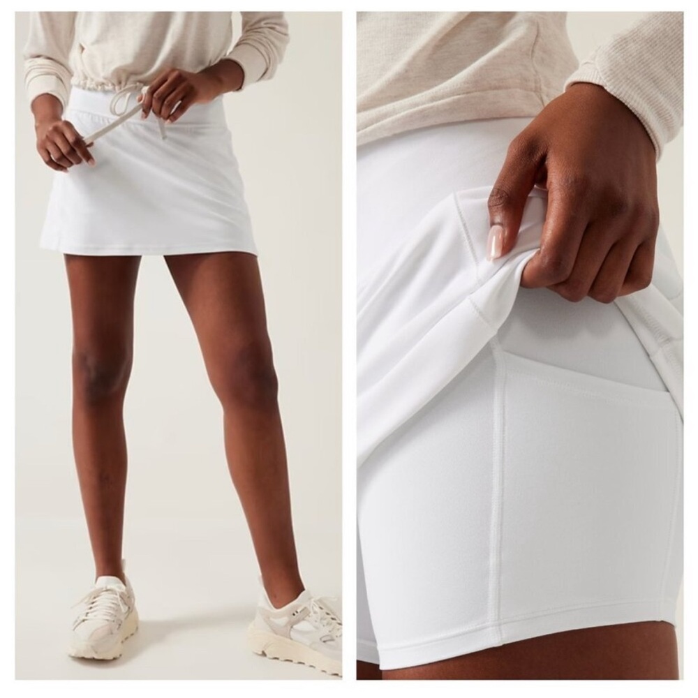 NWT athleta salutation skort white small